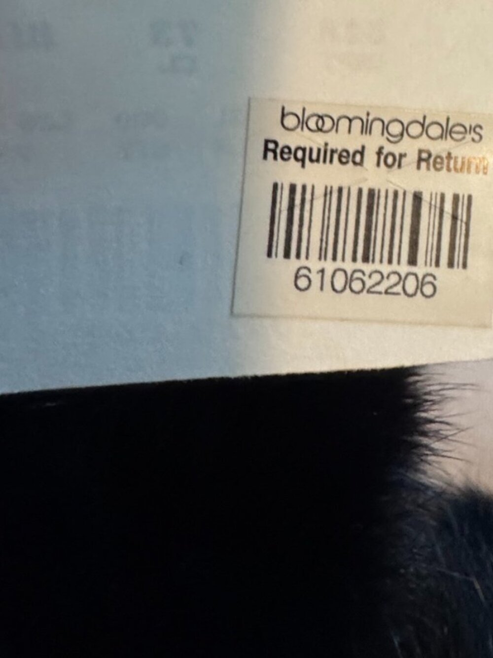Rabbit Fur Pom-Pom Style Scarf, Black, Soft, Never Worn, New w/Tag - Picture 6 of 6